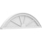 Ekena Millwork Segment Arch 4 Spoke Architectural Grade PVC Pediment, 36"W x 10"H x 2"P PEDPS036X100SEG04 - alternate 1